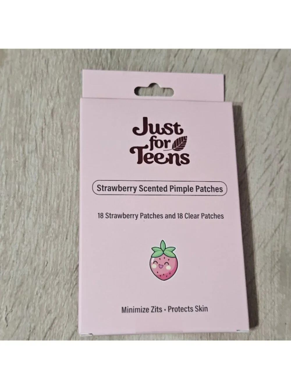 Lot Of 3 Just For Teens Strawberry Scented Pimple Patches Exp 08/2028